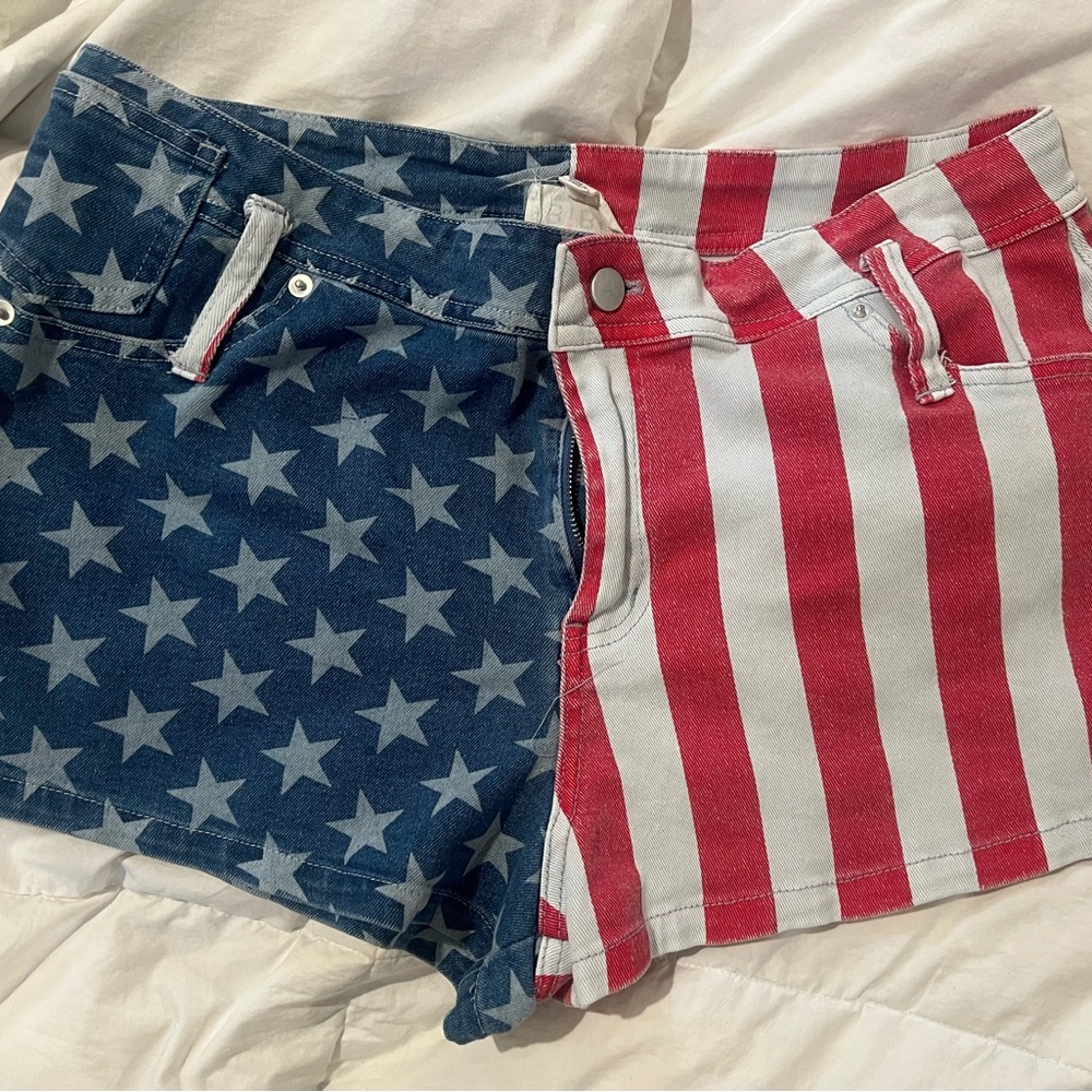 BiBi Patriotic Denim Shorts